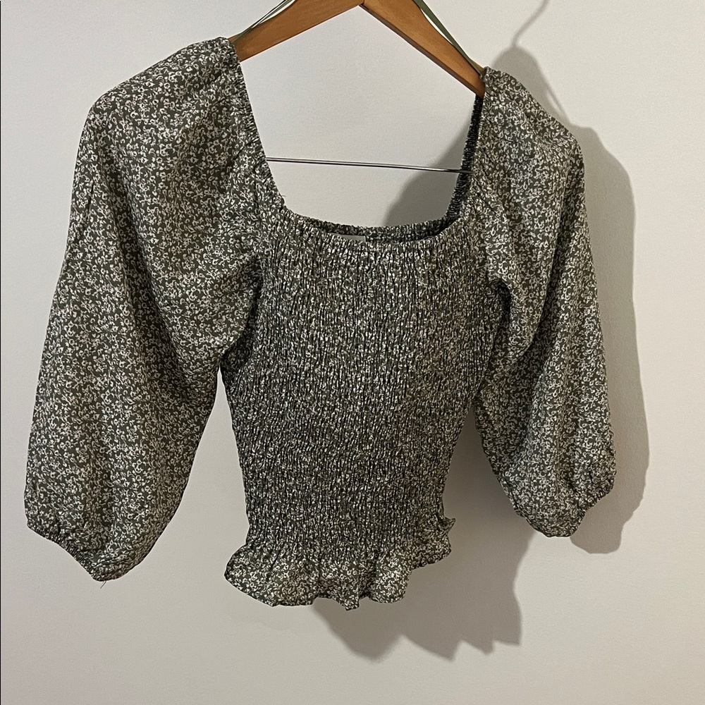 Floral Smocked Blouse